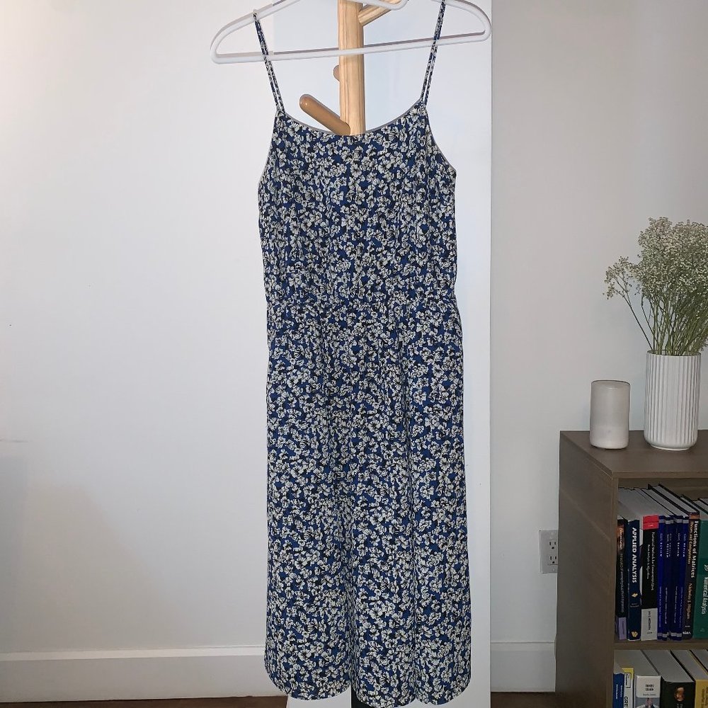 J.Crew floral spaghetti strap dress